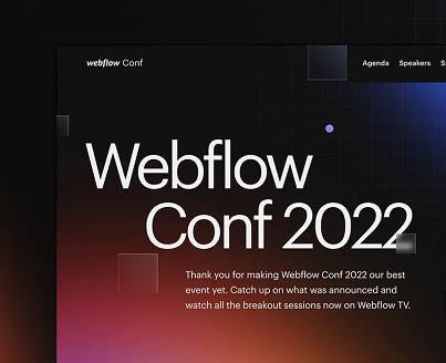 Webflow Conf 2022 preview